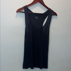 925 Fit Sleeveless Black Women's Tank Top - navy blue- size medium